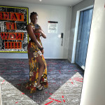 ankara slited dress